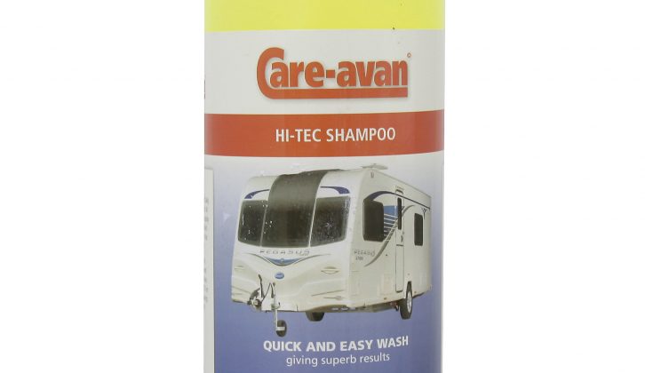 Care-avan Hi-Tec Shampoo is the caravan cleaning product that manufacturers recommend – but is it the best?