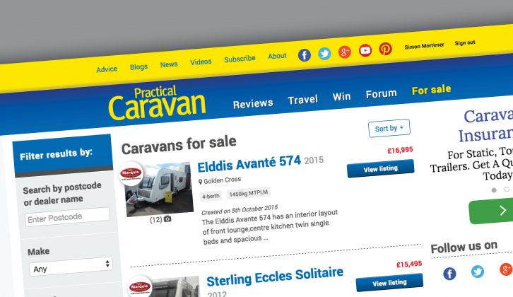 Buy your next tourer with us – search our new and used caravans for sale