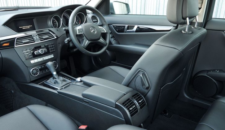 Cabin space is good and build quality solid inside the 2007-2014 Mercedes-Benz C-Class
