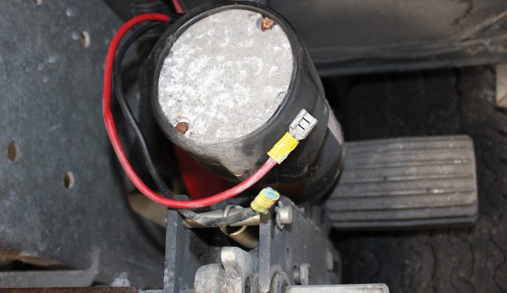 An intermittent mover is often caused by corroded or damaged wiring, as here