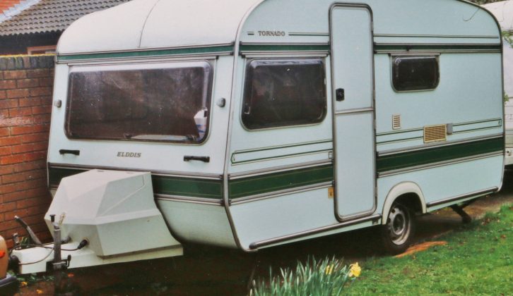 Renovating an old caravan, such as this 1980s Elddis, is hard work but also very rewarding
