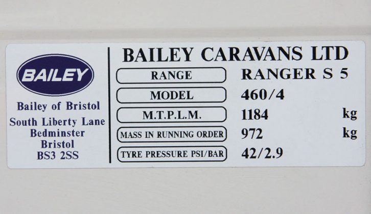 A fully laden caravan must not exceed its maximum permitted weight: the MTPLM