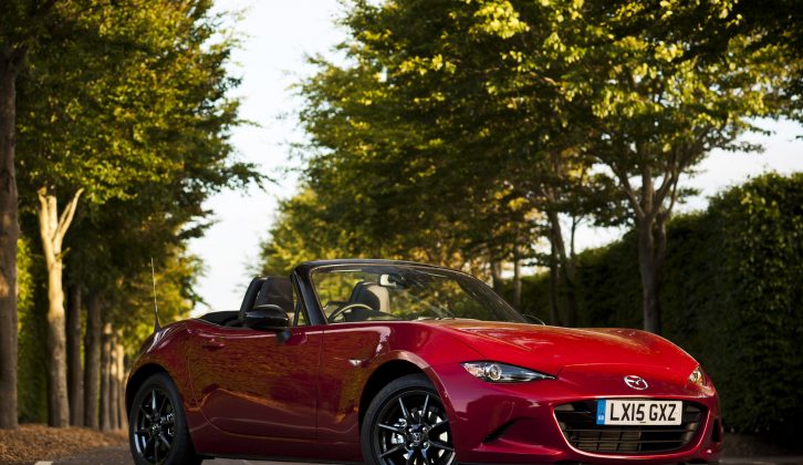 The brand-new Mazda MX-5 isn't homologated for towing – but the first-generation version was