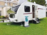 This four-berth caravan has a shipping length of 7.54m