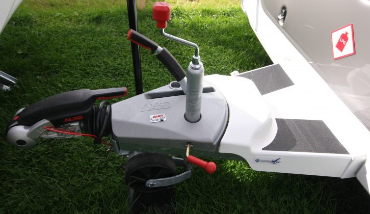 The Al-Ko AKS 3004 stabiliser is fitted to the 2016 Elddis Affinity 530