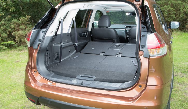 A maximum capacity of 1982 litres betters many estate cars – read more in the Practical Caravan Nissan X-Trail review