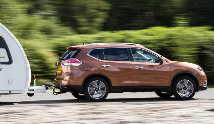 The 464cm-long Nissan X-Trail has a kerbweight of 1680kg – read our review to find out what tow car talent it has