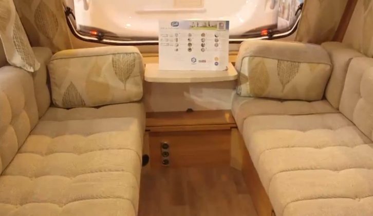 There's also a bright and spacious front lounge for adults in the 2016 Sprite Freedom 6 TD