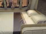 The Coachman Pastiche 470 has an unusual front fixed double bed