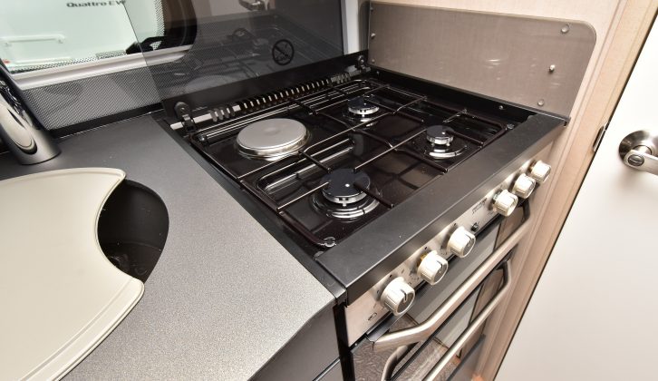 With three gas rings, an electric hob, the latest oven and grill, the Elite 560 aims to please cooks