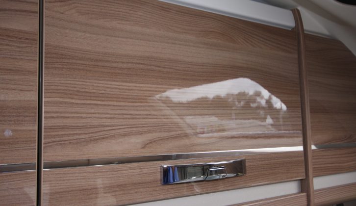 Excluding those in the kitchen, the Swift Challenger 590 has eight overhead lockers