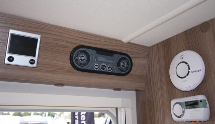 The Challenger 590's main controls are sited above the habitation door for easy access