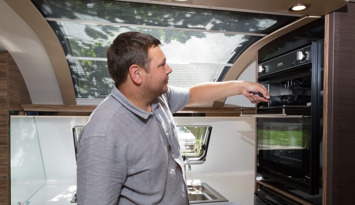 Some may find the oven and grill are set too high – they're above the 104-litre fridge