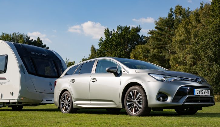 The 2.0-litre engine in this car has 236lb ft torque at 2250rpm – read more in the Practical Caravan Toyota Avensis review