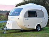 Priced from £21,950, the distinctive, two-berth Barefoot caravan has an MTPLM of 1050kg