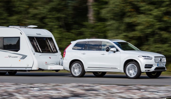 The XC90's 1969cc engine produces 222bhp and 347lb ft torque, yet we still achieved 26.1mpg when towing