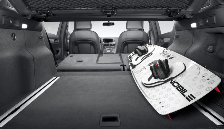 There's hidden storage in the Audi Q5's boot, which could be useful on your caravan holidays