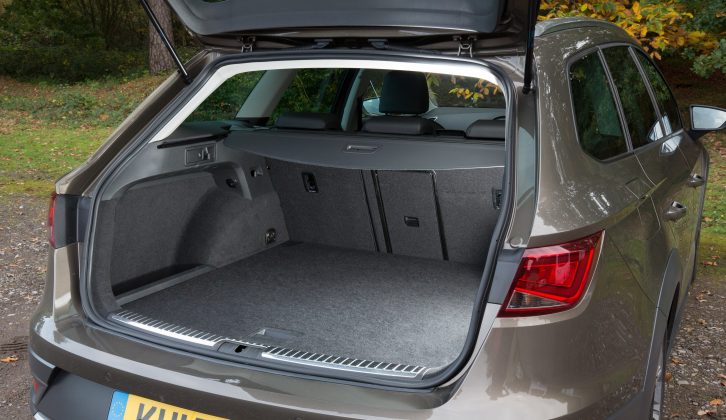 The Seat Leon X-Perience's 102cm-deep boot gives you 597 litres of space