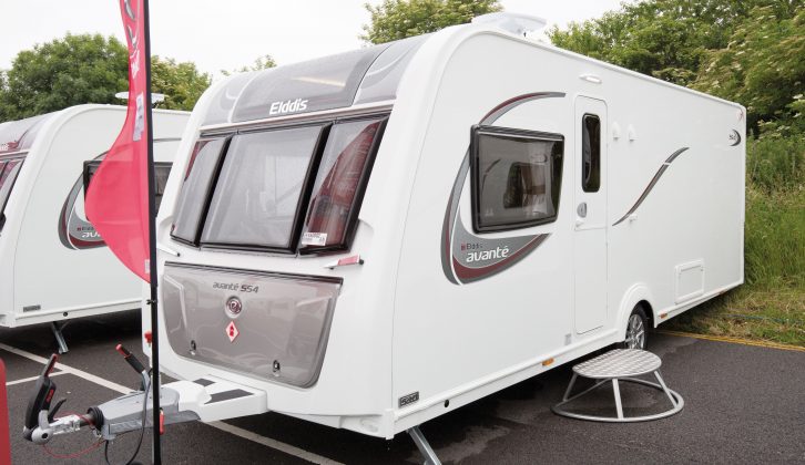 Read our new-for-2016 Elddis Avanté 554 review for the full story on this transverse island bed end washroom four-berth