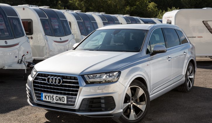 This seven-seat 4x4 has a payload of 805kg – read more in the Practical Caravan Audi Q7 review