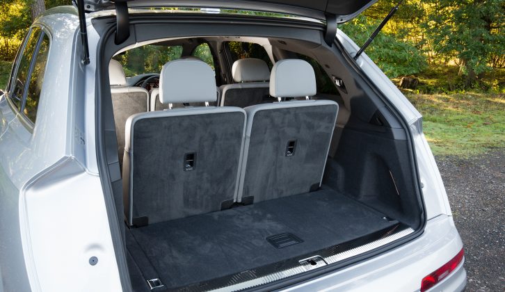 With all seven seats in place, there's just a 295-litre space available for touring gear