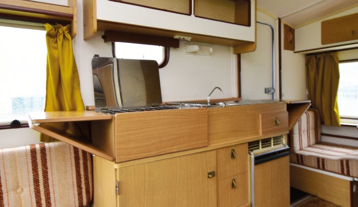 There was a large kitchen in the 1979 Bailey Mikado CT