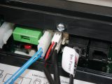 Plug the monitor into the Alde unit, then tidy and secure the wiring to avoid damage in use