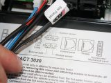 Feed the wiring through the hole and into the Alde control panel, then tidy the wiring