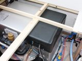 Refit the plastic cover to the Alde boiler and rebuild the parts of the van that were stripped