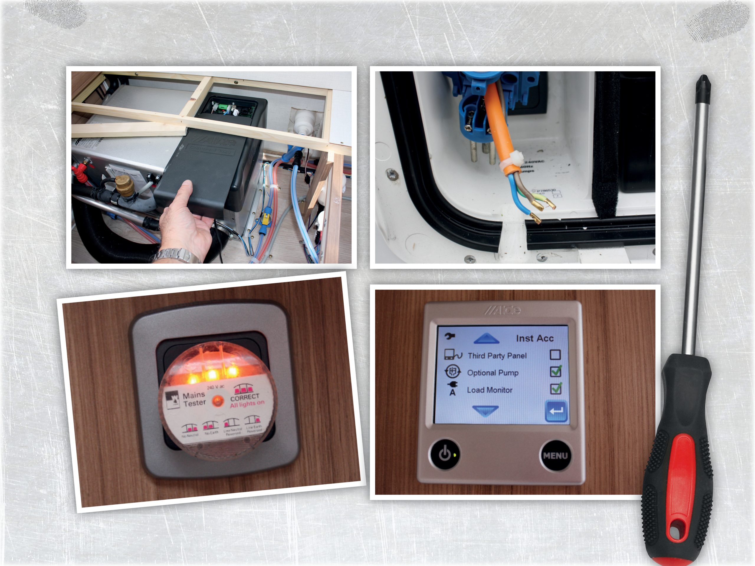 How to fit an Alde load monitor and outside temperature