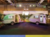 The Lego brick-built caravan attracted huge crowds at the NEC Motorhome & Caravan Show