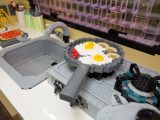 The hob can't actually be operated, but Lego's blue pieces look like gas flames