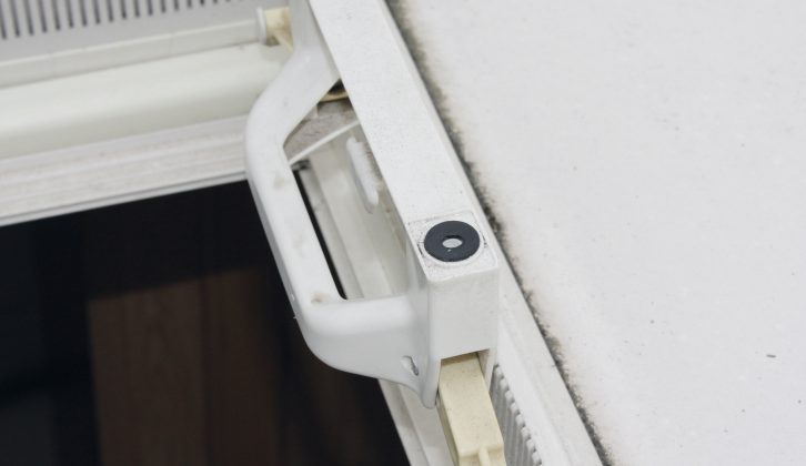 Ensure that the black rubber washers are correctly seated as these form the main seal for your caravan rooflight