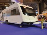 Its stylish, modern looks were influenced by the Caravisio concept, but they can’t disguise the fact that this is a very big caravan