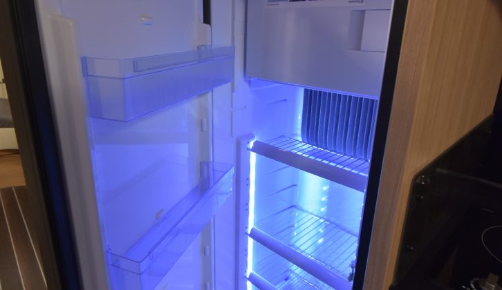 This Knaus does, however, boast a tall Dometic 148-litre fridge/freezer