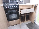 Cooks get a dual-fuel hob, a separate oven and grill, plus great storage in the Coachman Vision 380