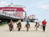 Children love donkey rides on Great Yarmouth beach, and the donkeys are well looked-after