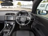 The cabin fit and finish is good, and the driver and front seat passenger enjoy good space – read more in the Practical Caravan Jaguar XE review