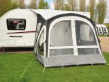 Kampa’s system of valves connecting the support tubes speeds up erecting the Fiesta Air Pro 280