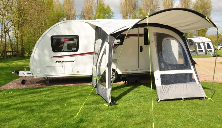 The front and side panels can be removed completely in the Kampa Fiesta Air Pro 280