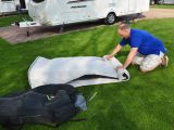 Inflatable awnings couldn't be easier or quicker to put up, and this one packs away easily as well