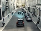 The Volvo XC90 uses a radar and camera system to detect obstacles ahead