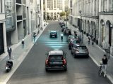 The Volvo XC90 uses a radar and camera system to detect obstacles ahead