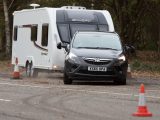 Even when pushed, the Zafira Tourer kept the twin-axle Swift caravan in check