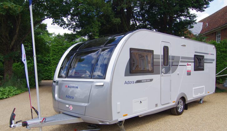 The special edition, four-berth Adria Adora Isonzo 613DT has an MTPLM of 1750kg