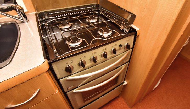 The Clubman's separate oven and grill had been used little by the previous owners and the four-burner hob is gas only