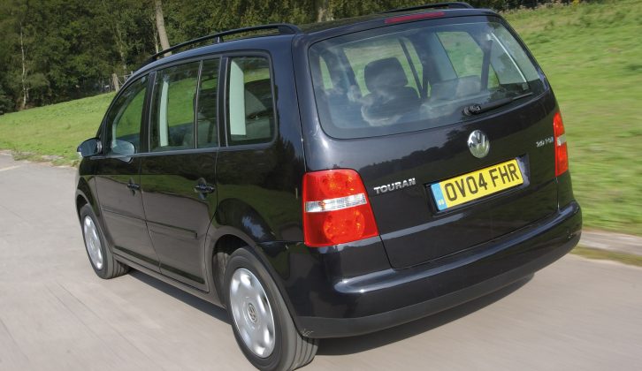 The VW Touran is a comfortable and capable long-distance MPV – read more in our used tow car buying guide