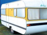 Kate hopes to restore the Liteweight Five Star 1700 to its former glory in time for a March festival celebrating vintage cars and caravans