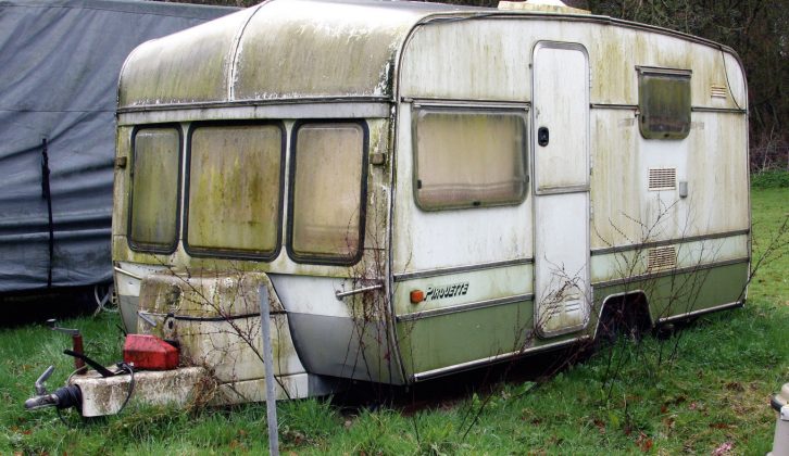 We hope your caravan doesn't look this bad when you start preparing it for your 2016 touring!