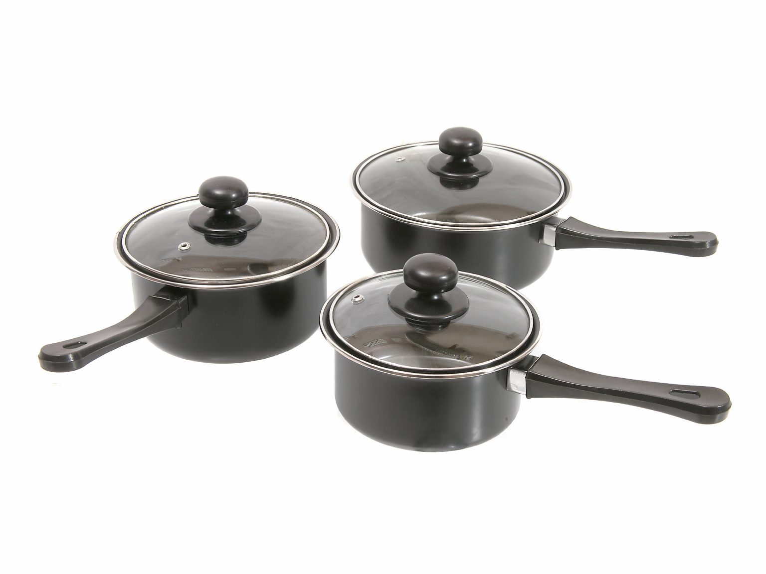 Quest threepiece saucepan set Practical Caravan